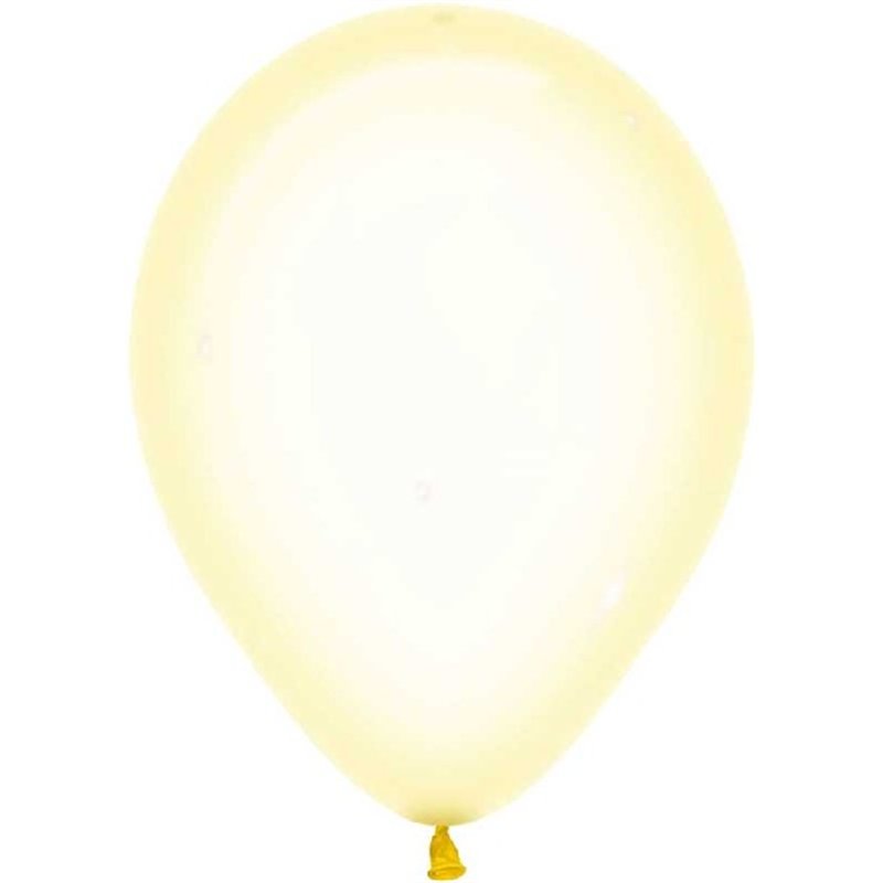 (50) 12in CRYSTAL PASTEL YELLOW SEMPERTEX