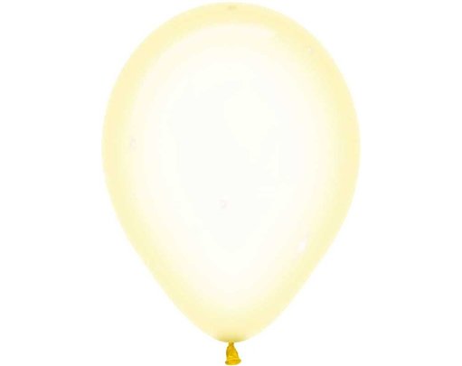 (50) 12in CRYSTAL PASTEL YELLOW SEMPERTEX
