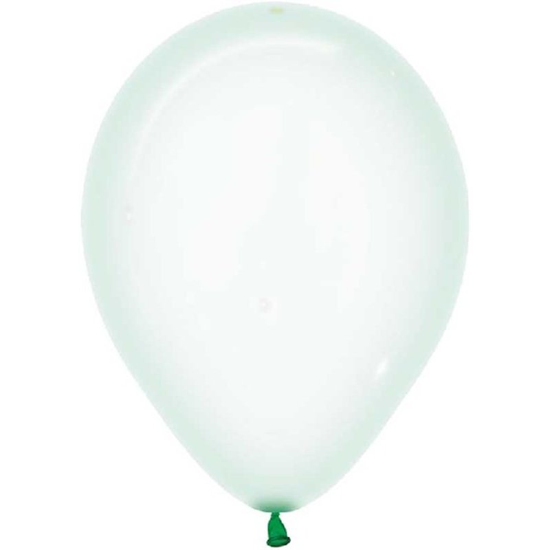 (50) 12in CRYSTAL PASTEL GREEN SEMPERTEX