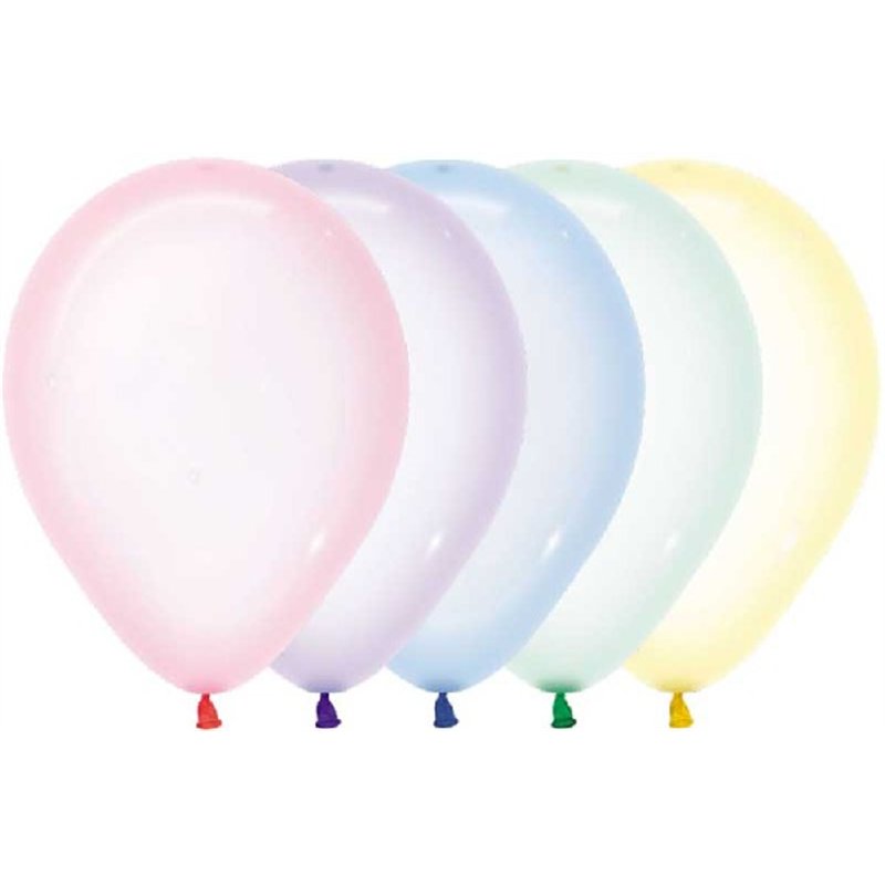 (50) 12IN CRYSTAL PASTEL ASST SEMPERTEX