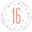 18IN GLITZ ROSE GOLD 16 FOIL BALLOON