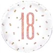 18in GLITZ ROSE GOLD 18 FOIL BALLOON
