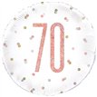 18IN GLITZ ROSE GOLD 70 FOIL BALLOON