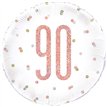 18IN GLITZ ROSE GOLD 90 FOIL BALLOON