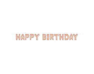 14in ROSE GOLD BIRTHDAY BALLOON KIT