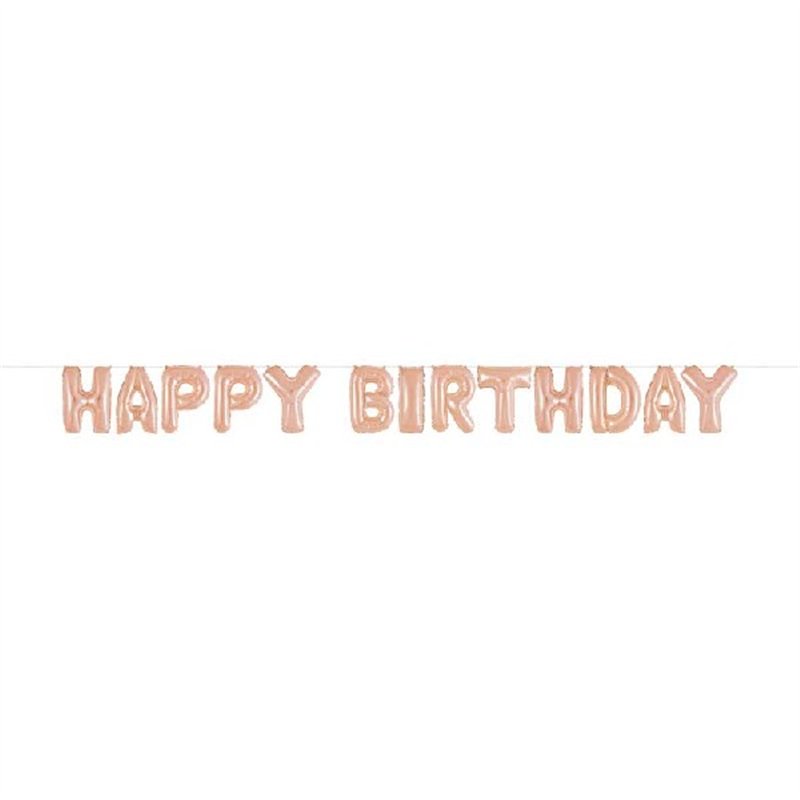 14in ROSE GOLD BIRTHDAY BALLOON KIT