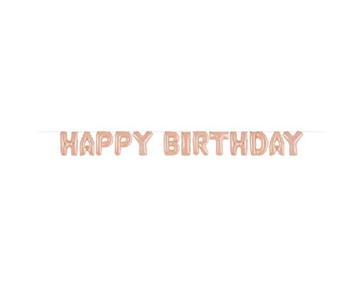 14in ROSE GOLD BIRTHDAY BALLOON KIT