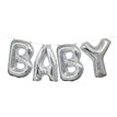 14in SILVER BABY BALLOON KIT