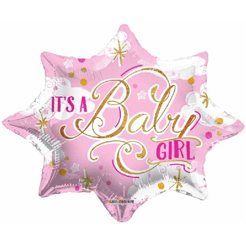 18in ITS A BABY GIRL FOIL BALLOON