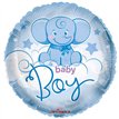 18in BABY ELEPHANT BOY FOIL BALLOON