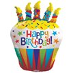 36in BIRTHDAY CUPCAKE FOIL BALLOON