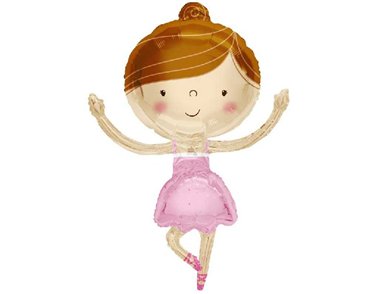 36in BALLERINA FOIL BALLOON