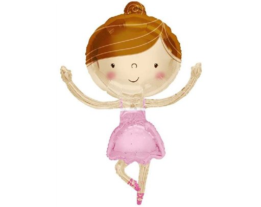 36in BALLERINA FOIL BALLOON