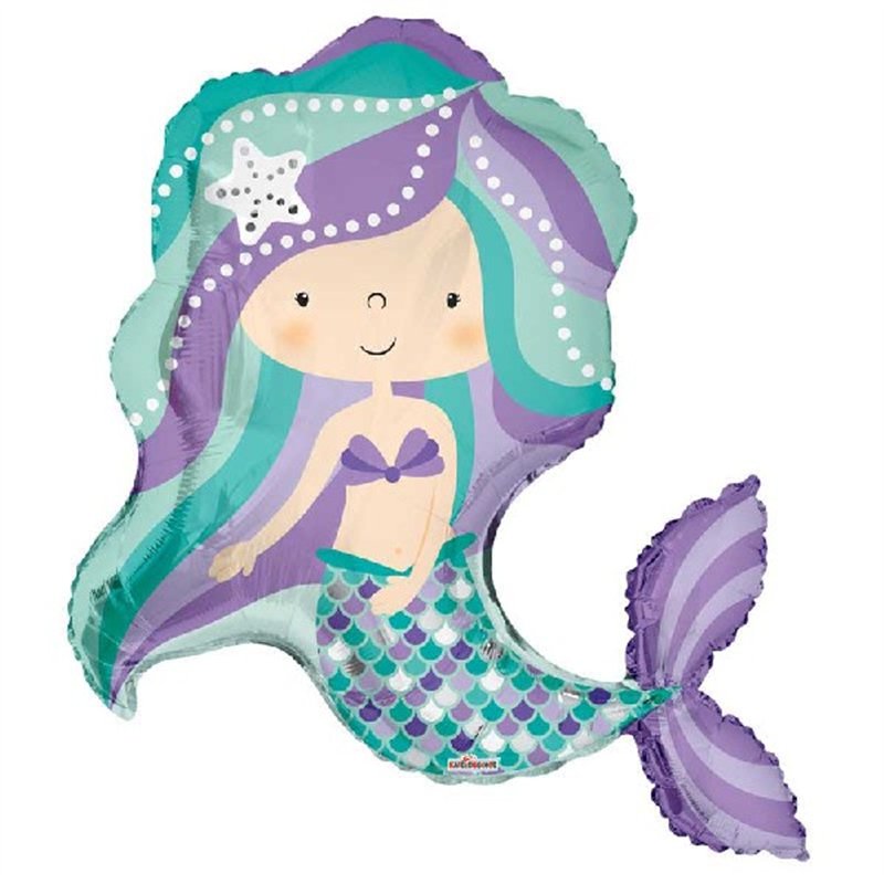 36in MERMAID FOIL BALLOON