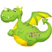 36in BIRTHDAY DRAGON FOIL BALLOON