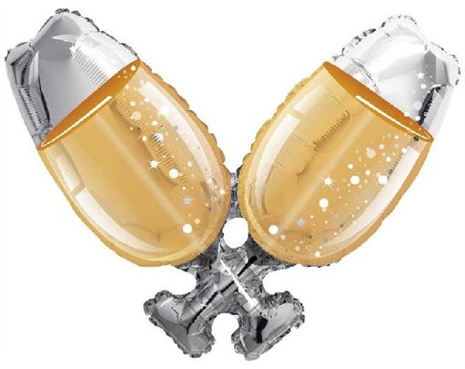 36in CHAMPAGNE GLASS FOIL BALLOON
