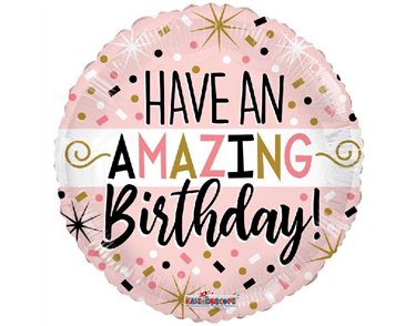 18in HAVE AN AMAZING BIRTHDAY FOIL BALLOON