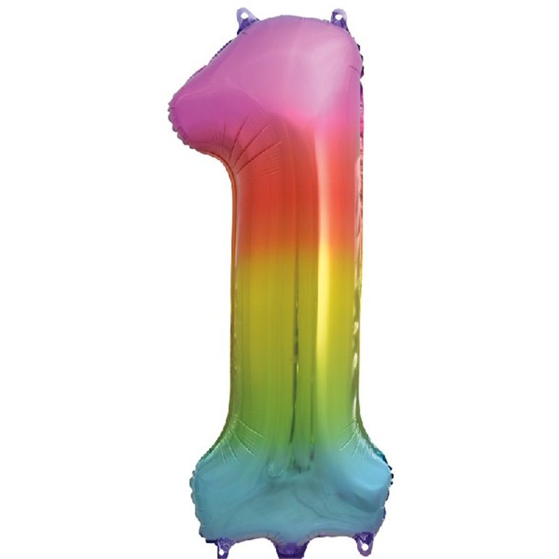 34IN RAINBOW NUMERAL FOIL 1