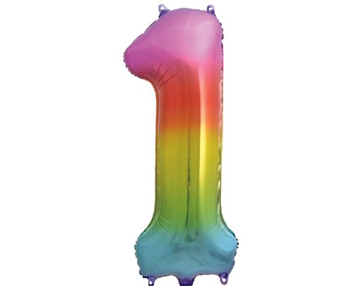 34IN RAINBOW NUMERAL FOIL 1