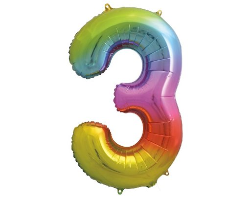 34IN RAINBOW NUMERAL FOIL 3