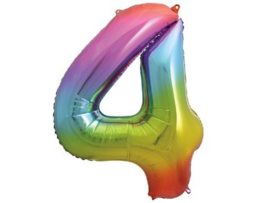 34IN RAINBOW NUMERAL FOIL 4