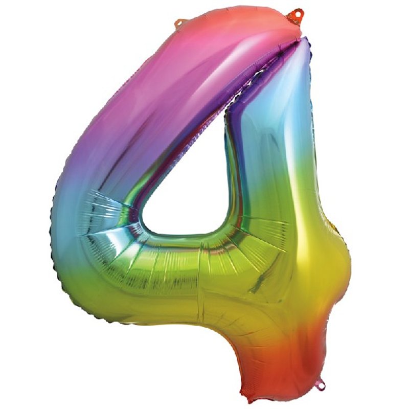 34IN RAINBOW NUMERAL FOIL 4