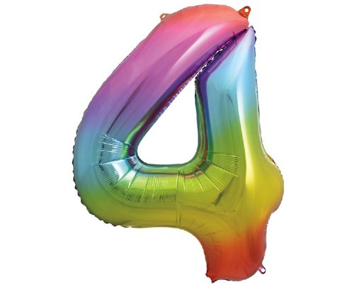 34IN RAINBOW NUMERAL FOIL 4