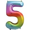 34IN RAINBOW NUMERAL FOIL 5