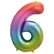 34IN RAINBOW NUMERAL FOIL 6