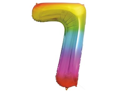 34IN RAINBOW NUMERAL FOIL 7