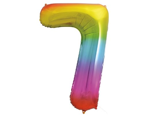 34IN RAINBOW NUMERAL FOIL 7