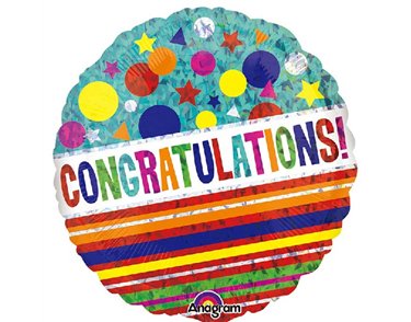 18IN CONGRATULATIONS SPARKLE FOIL