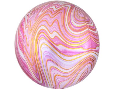 XL PINK MARBLEZ FOIL BALLOON