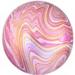 XL PINK MARBLEZ FOIL BALLOON