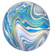 XL BLUE MARBLEZ FOIL BALLOON