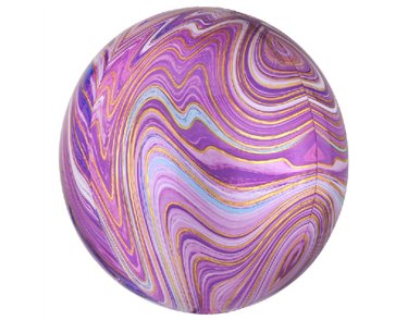 XL PURPLE MARBLEZ FOIL BALLOON