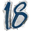 38IN MARBLE MATE NUMBERS 18 BLUE FOIL