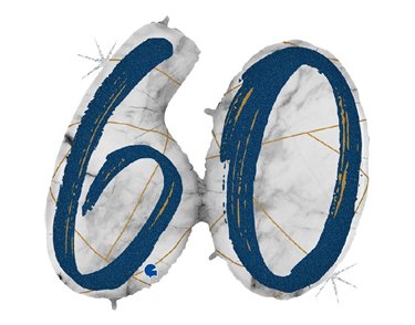43IN MARBLE MATE NUMBERS 60 BLUE FOIL