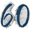 43IN MARBLE MATE NUMBERS 60 BLUE FOIL