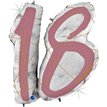 38IN MARBLE MATE NUMBERS 18 ROSE GOLD FOIL