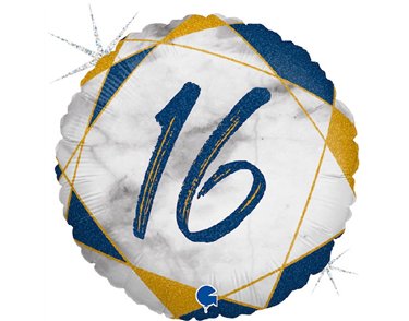 18IN MARBLE MATE 16 BLUE FOIL