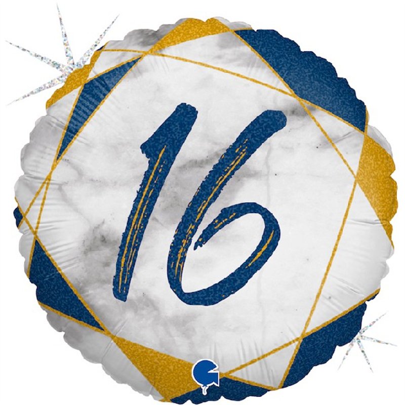 18IN MARBLE MATE 16 BLUE FOIL