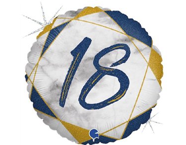 18IN MARBLE MATE 18 BLUE FOIL