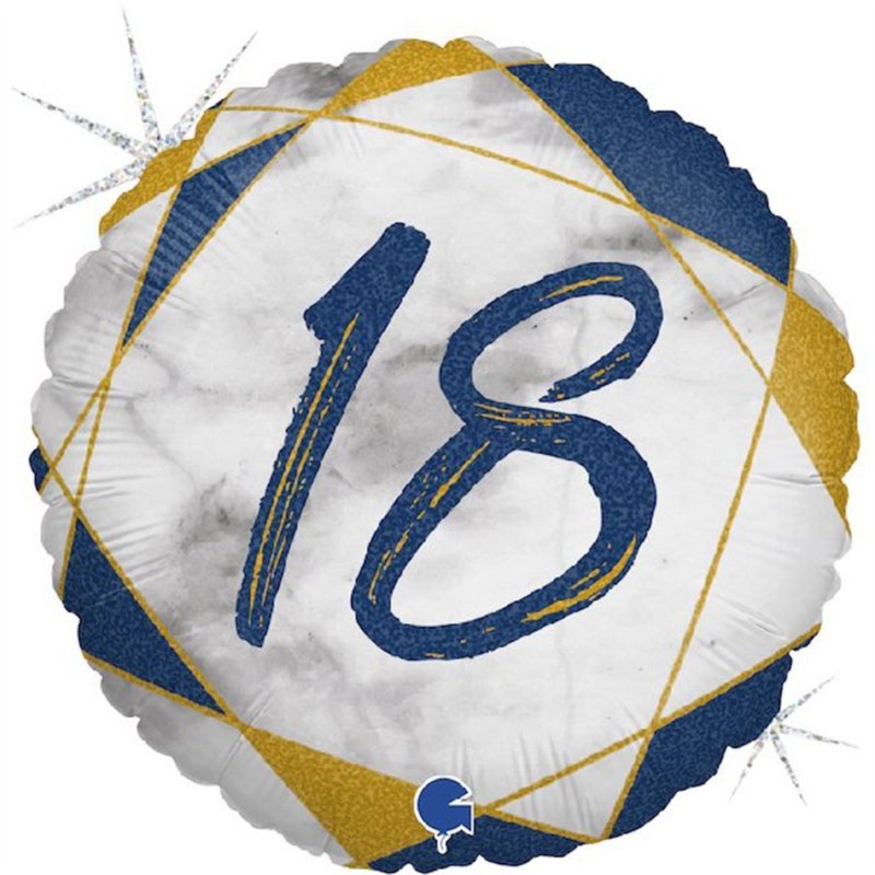 18IN MARBLE MATE 18 BLUE FOIL