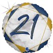 18IN MARBLE MATE 21 BLUE FOIL