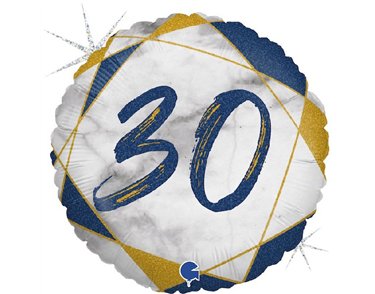 18IN MARBLE MATE 30 BLUE FOIL