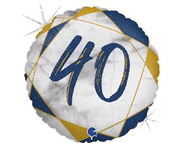 18IN MARBLE MATE 40 BLUE FOIL