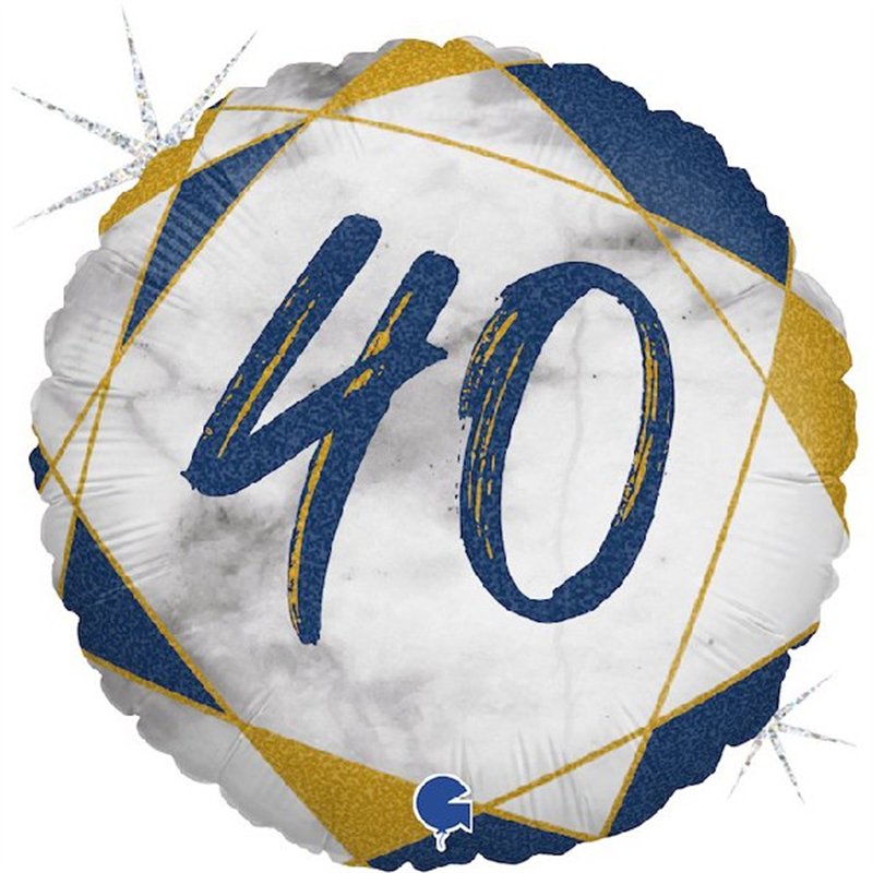 18IN MARBLE MATE 40 BLUE FOIL
