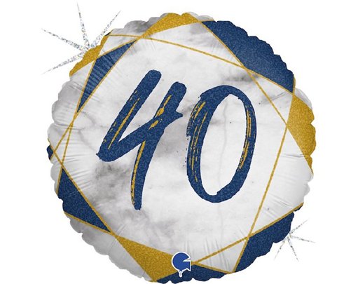 18IN MARBLE MATE 40 BLUE FOIL