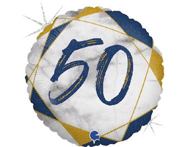 18IN MARBLE MATE 50 BLUE FOIL